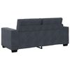 vidaXL Loveseat Sofa Tmavě &scaron;ed&aacute; 140 cm samet