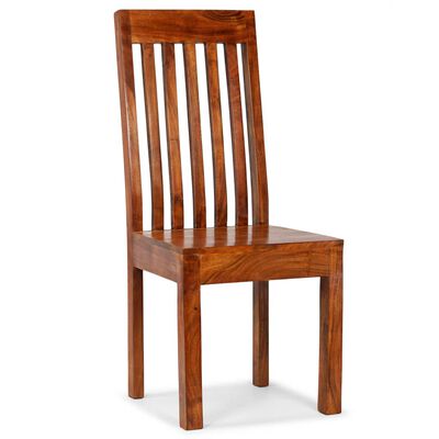 vidaXL Jídelní židle 2 ks masivní dřevo s medovým povrchem moderní
