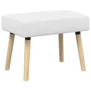 vidaXL Lavice s kan&aacute;lov&yacute;m pro&scaron;&iacute;v&aacute;n&iacute;m B&iacute;l&aacute; 60 x 40 x 45 cm Textil