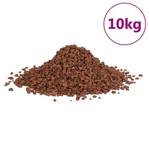 vidaXL Sopečn&eacute; kameny 10 kg červen&eacute; 5&ndash;8 mm