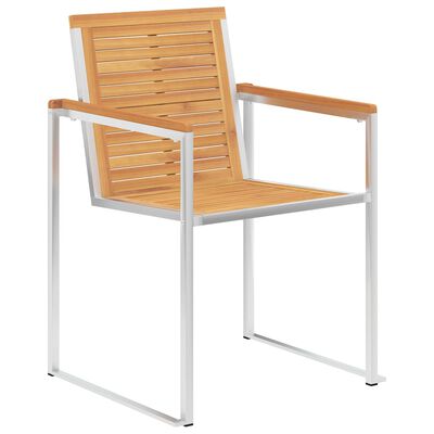 vidaXL Zahradní židle 4 ks s poduškami masivní teakové dřevo