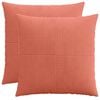 vidaXL Povlak na pol&scaron;t&aacute;ř 2 pcs ALMELO Červen&aacute; oranžov&aacute; 70 x 70 cm