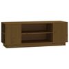vidaXL TV skř&iacute;ňka medově hněd&aacute; 110x35x40,5 cm masivn&iacute; borov&eacute; dřevo