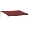 vidaXL Automatick&aacute; zatahovac&iacute; mark&yacute;za burgundsk&aacute; 500 x 350 cm