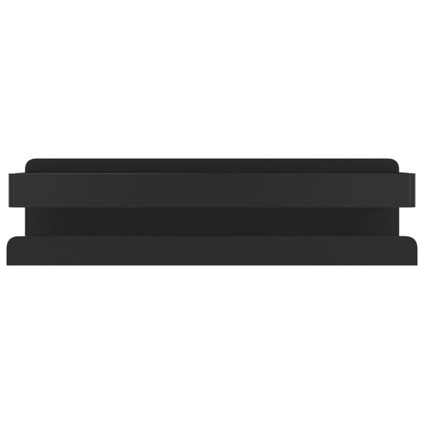 vidaXL Police do sprchy matně černá 23x6,5x6 cm kartáčovaná ocel 304