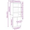 vidaXL Skř&iacute;ň highboard hněd&yacute; dub 70 x 35 x 180 cm kompozitn&iacute; dřevo