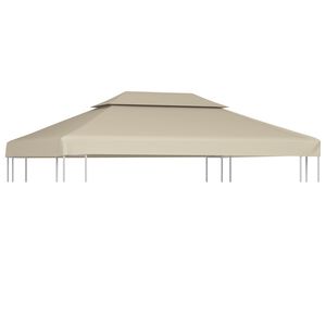vidaXL N&aacute;hradn&iacute; střecha na alt&aacute;n 310g/m&sup2; b&eacute;žov&aacute; 3 x 4 m