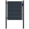 vidaXL Plotov&aacute; branka PVC a ocel 100 x 100 cm antracitov&aacute;