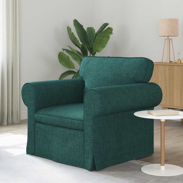 vidaXL Pohovka Tmavě zelen&aacute; 95 x 82 x 80 cm textil