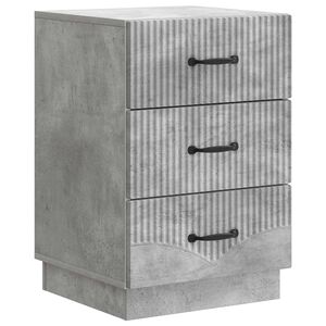 vidaXL Nočn&iacute; skř&iacute;ňka Betonově &scaron;ed&aacute; 43 x 41 x 63,5 cm Kompozitn&iacute; dřevo