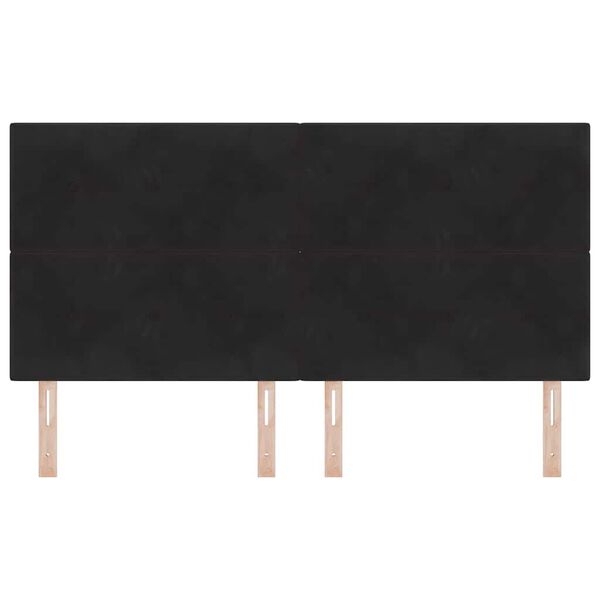 vidaXL Čelo postele s čelo Čern&aacute; 180 cm Uměl&aacute; kůže