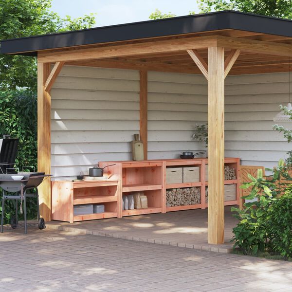 vidaXL Skř&iacute;ňky do venkovn&iacute; kuchyně 3 ks masivn&iacute; dřevo douglasky