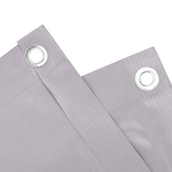 vidaXL Balkonov&aacute; z&aacute;stěna &scaron;ed&aacute; 300 x 75 cm PVC