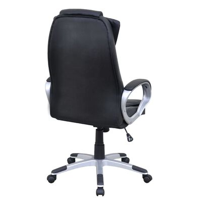 Černá kancelářská židle z umělé kůže