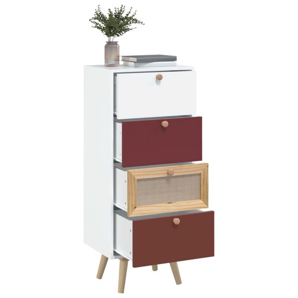 vidaXL Skř&iacute;ň highboard se z&aacute;suvkami 40 x 30 x 95 cm kompozitn&iacute; dřevo