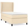 vidaXL Box spring postel s matrac&iacute; kr&eacute;mov&aacute; 80 x 200 cm textil