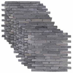 vidaXL Mozaikov&eacute; dlaždice &Scaron;ed&aacute; 30 x 30 cm Mramor