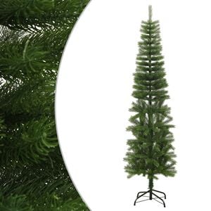 vidaXL Uměl&yacute; &uacute;zk&yacute; v&aacute;nočn&iacute; stromek se stojanem 210 cm PE