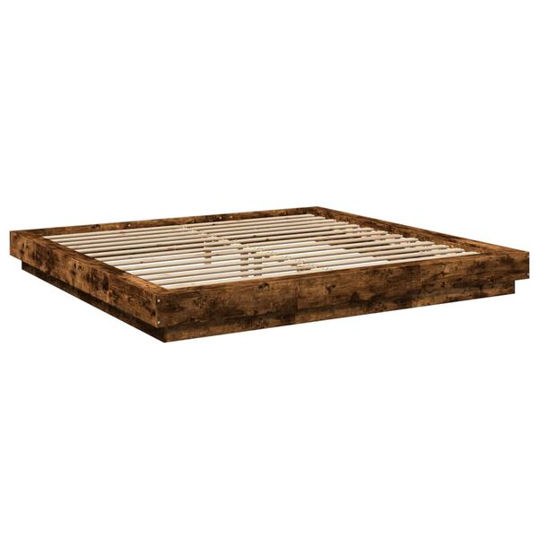 vidaXL R&aacute;m postele kouřov&yacute; dub 180 x 200 cm kompozitn&iacute; dřevo