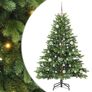 vidaXL Uměl&yacute; v&aacute;nočn&iacute; stromeček s stojanem Zelen&aacute; 150 cm PE a PVC