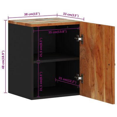 vidaXL Koupelnová nástěnná skříňka 38 x 33 x 48 cm recyklované dřevo