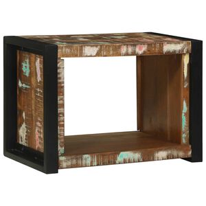 vidaXL N&aacute;stěnn&aacute; kocka Hněd&aacute; 55 x 35 x 40 cm Masivn&iacute; obnovovan&eacute; dřevo