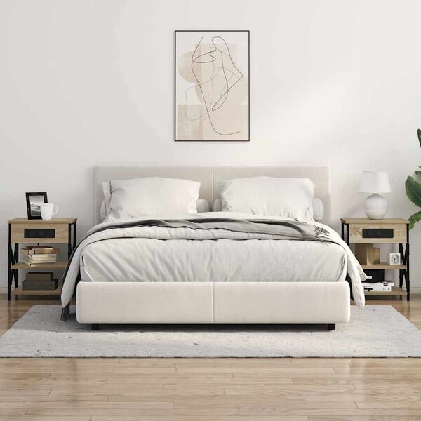 vidaXL Nočn&iacute; skř&iacute;ňka Sonoma dub 41 x 31 x 51 cm kompozitn&iacute; dřevo