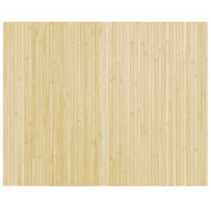 vidaXL Koberec obd&eacute;ln&iacute;kov&yacute; světle př&iacute;rodn&iacute; 80 x 100 cm bambus