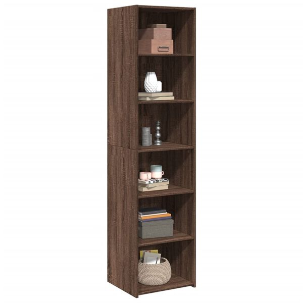vidaXL Skříň highboard hnědý dub 45 x 41 x 185 cm kompozitní dřevo