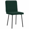 vidaXL J&iacute;deln&iacute; židle 4 ks tmavě zelen&eacute; samet