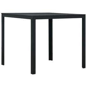 vidaXL Konferenčn&iacute; stolek čern&yacute; 78x78x74 cm HDPE dřevěn&yacute; vzhled