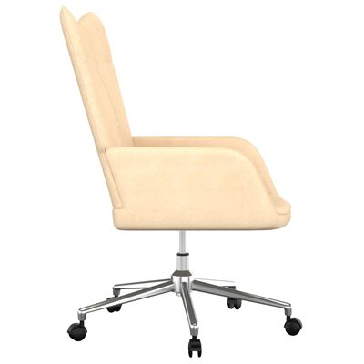 vidaXL Relaxační židle krémová textil