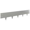vidaXL Okraj tr&aacute;vn&iacute;ku 20 pcs 100 x 20 cm Ocel Stř&iacute;brn&aacute;