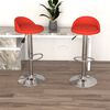 vidaXL Barov&eacute; stoličky 2 ks červen&eacute; uměl&aacute; kůže
