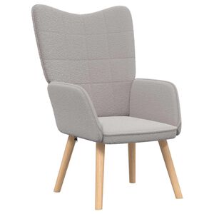 vidaXL křeslo Světle &scaron;ed&aacute; 62 x 67 x 95,5 cm Sherpa l&aacute;tka