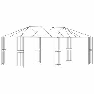 vidaXL R&aacute;m alt&aacute;nu bez l&aacute;tky alt&aacute;nu 6 x 3 m Čern&aacute; Ocel