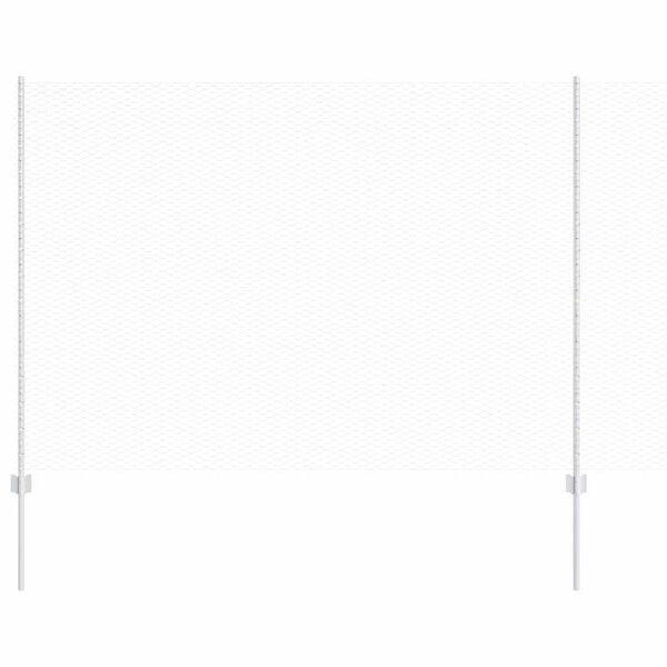 vidaXL Plot s sloupkem Stř&iacute;brn&aacute; 1,5 x 10 m Ocel