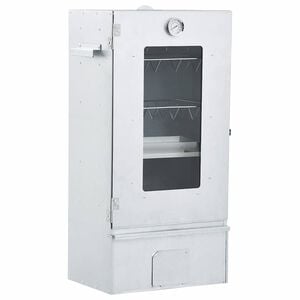 vidaXL Grilovac&iacute; trouba/ud&iacute;rna s 1 kg dřevěn&yacute;ch lup&iacute;nků 44,5x29x83 cm