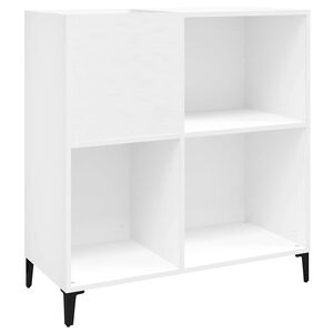 vidaXL Skř&iacute;ňka na LP desky b&iacute;l&aacute; 84,5 x 38 x 89 cm kompozitn&iacute; dřevo