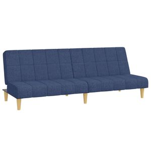 vidaXL 2m&iacute;stn&aacute; rozkl&aacute;dac&iacute; pohovka modr&aacute; textil