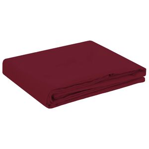 vidaXL Ubrousek na stůl Kulat&yacute; V&iacute;no Červen&eacute; &Oslash; 140 cm Polyester