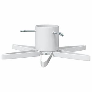 vidaXL Stojan na v&aacute;nočn&iacute; strom 1.73 B&iacute;l&aacute; 50 x 50 x 15,5 cm Ocel