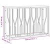 vidaXL Konzolov&yacute; stůl zlat&yacute; nerezov&aacute; ocel a masivn&iacute; recyklovan&eacute; dřevo