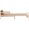vidaXL Rám postele s čelo Hnědá 80 x 200 cm kompozitní dřevo