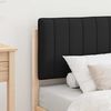 vidaXL R&aacute;m postele s čalouněn&yacute;m čelem s čelo Čern&aacute; 80 x 200 cm
