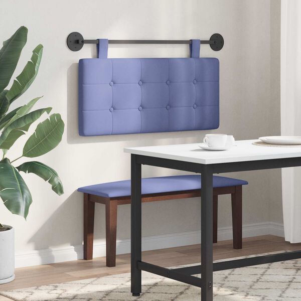 vidaXL Z&aacute;věsn&aacute; čeln&iacute; deska Modr&aacute; dž&iacute;novina 100 x 55 x 5 cm textil