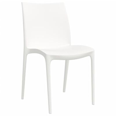 vidaXL Zahradní židle 2 ks bílé 50 x 46 x 80 cm polypropylen