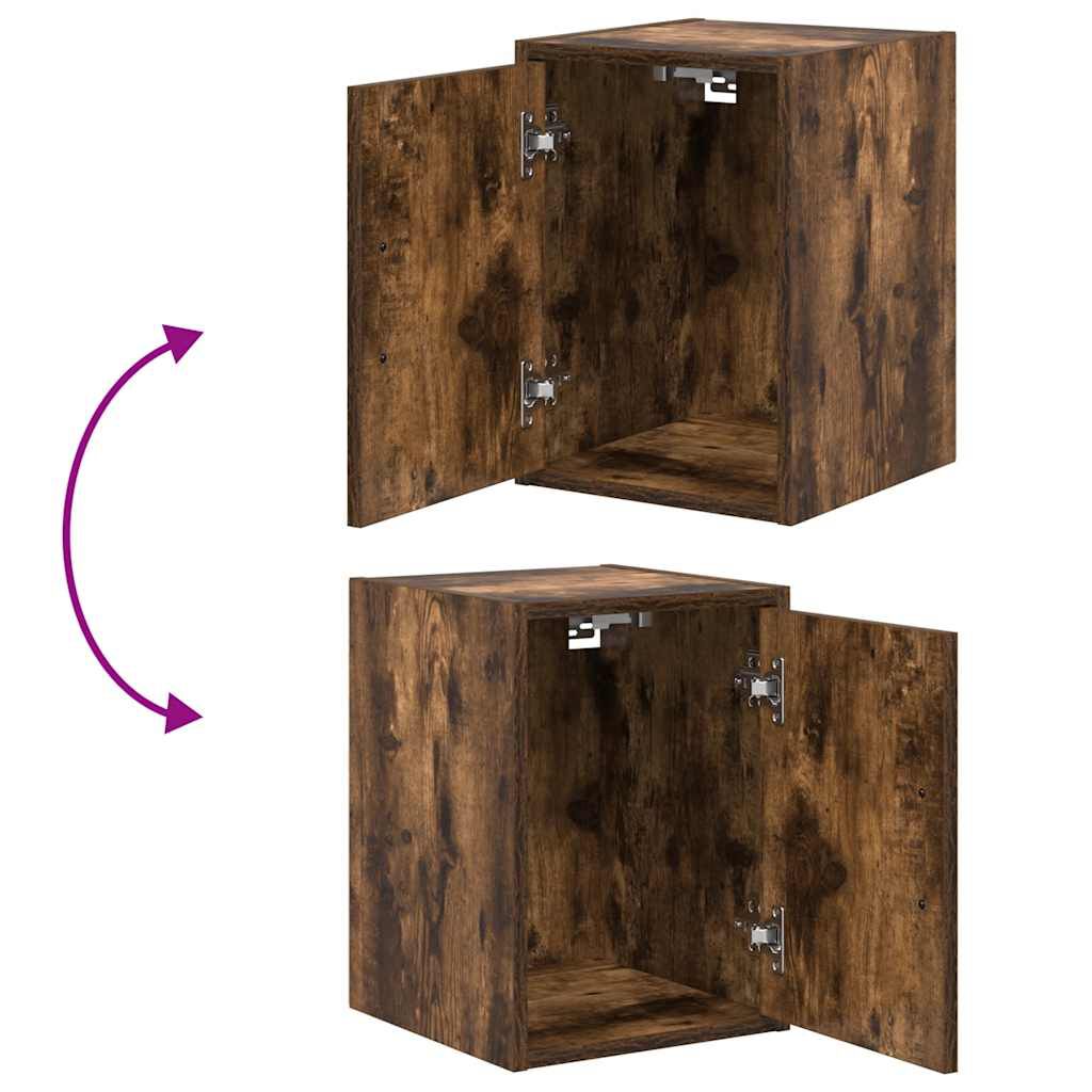 vidaXL Garážová nástěnná skříňka Smoked Oak Engineered Wood