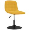 vidaXL Otočn&eacute; j&iacute;deln&iacute; židle 4 ks hořčicově žlut&eacute; samet