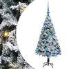 vidaXL Uměl&yacute; v&aacute;nočn&iacute; stromeček B&iacute;l&aacute; 120 cm PVC, ocel a plast